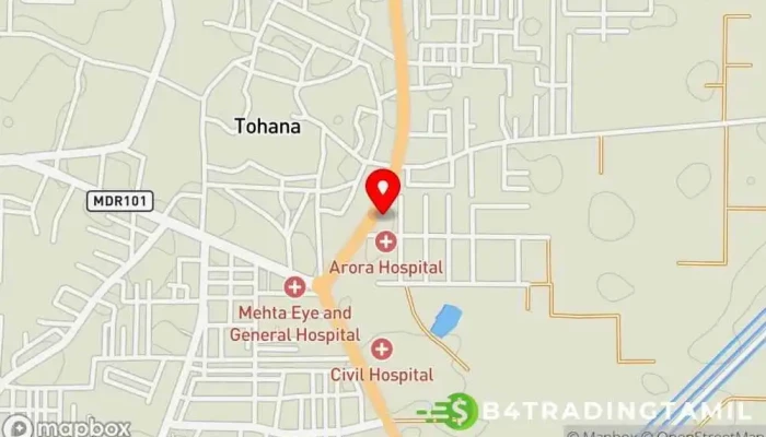 Axis Bank Branch -  வரைபடம் - Tohana, டோஹானா