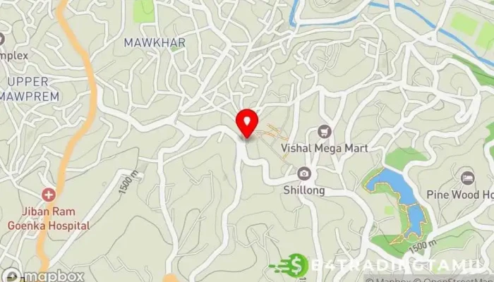 வரைபடம் ஹோட்டல் இந்தியானா ஹோட்டல் இல் Shillong, ஷில்லாங்