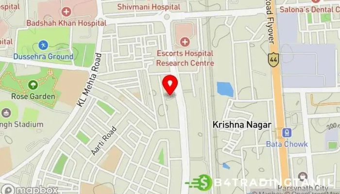 வரைபடம் ஹோட்டல் டிலைட்டு கிராண்ட் ஹோட்டல் இல் Faridabad, ஃபரிதாபாத்