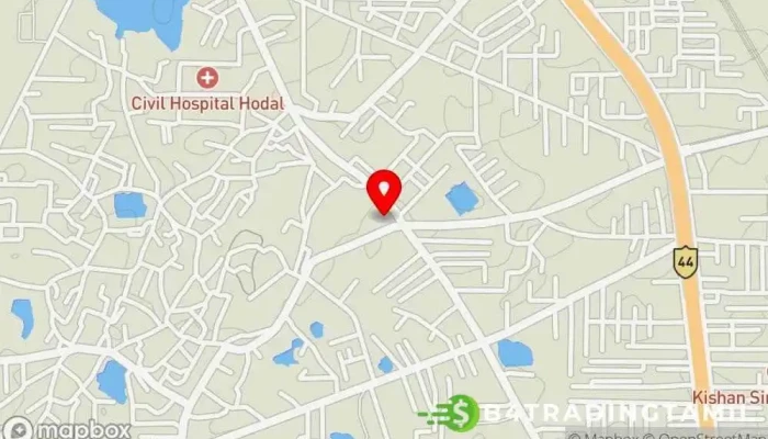 வரைபடம் MC Hodal அரசு அலுவலகம் இல் Hodal, ஹோடல்