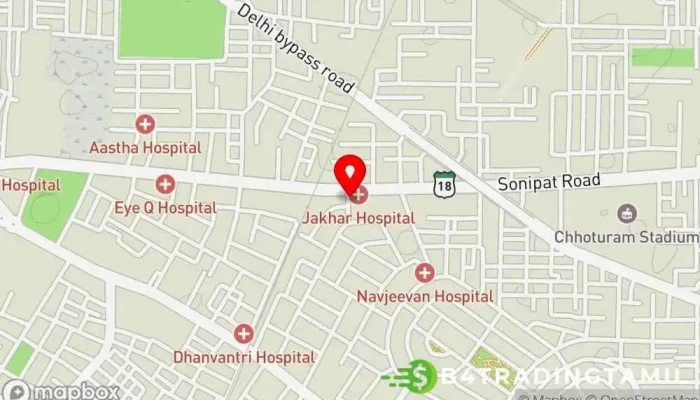 Roohtk வரைபடம் - ரோஹ்தக்