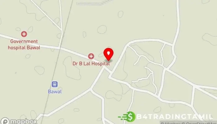 வரைபடம் State Bank of India BAWAL வங்கி, பொதுத்துறை வங்கி இல் Bawal, பவல்
