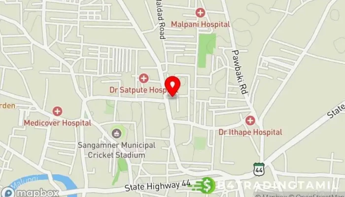 State Bank Of India Sangamner -  வரைபடம் - Dist:ahmednagar, சங்கம்நேர்
