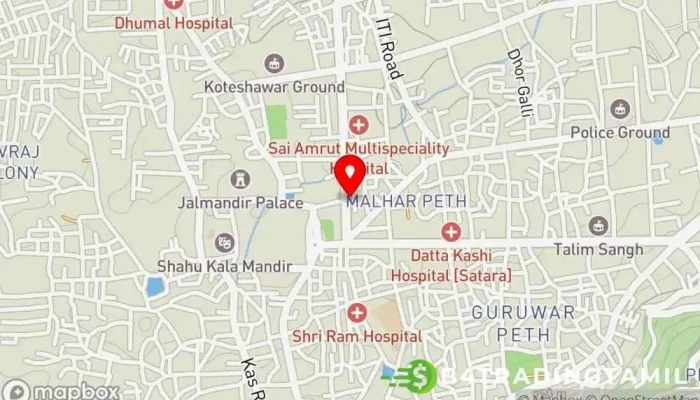 Stteett Paangk Aap Intiyaa வரைபடம் - Satara, சாதாரா